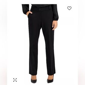 Petite Pull-On Faux-Fly Bootleg Pants